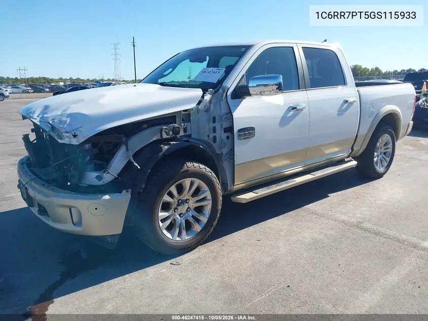 2016 RAM 1500 VIN 1C6RR7PT5GS115933 — фото 2