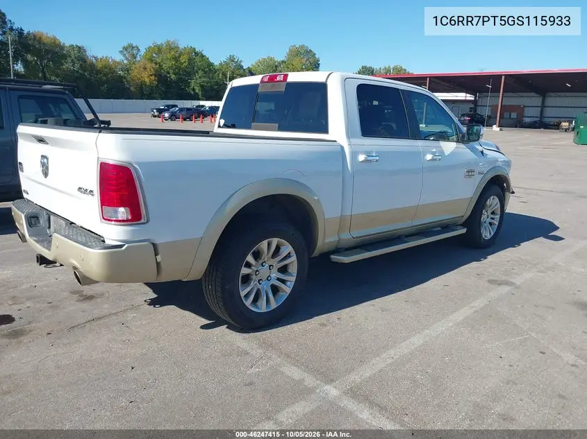 2016 RAM 1500 VIN 1C6RR7PT5GS115933 — фото 4