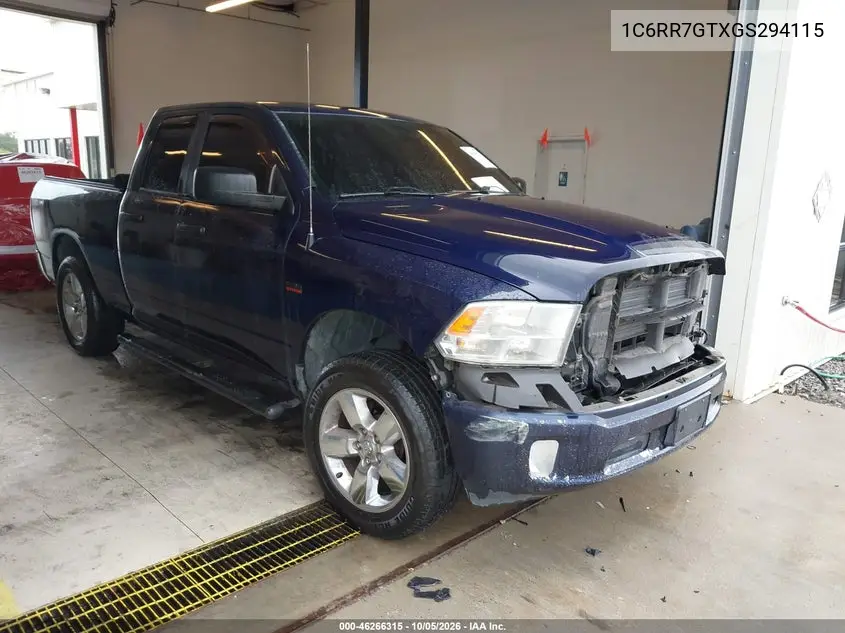 RAM 1500 2016, VIN 1C6RR7GTXGS294115