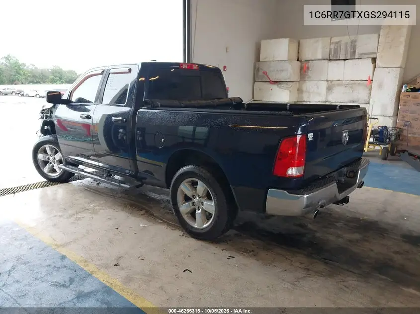 2016 RAM 1500 VIN 1C6RR7GTXGS294115 — фото 3