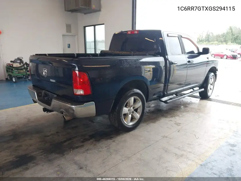2016 RAM 1500 VIN 1C6RR7GTXGS294115 — фото 4