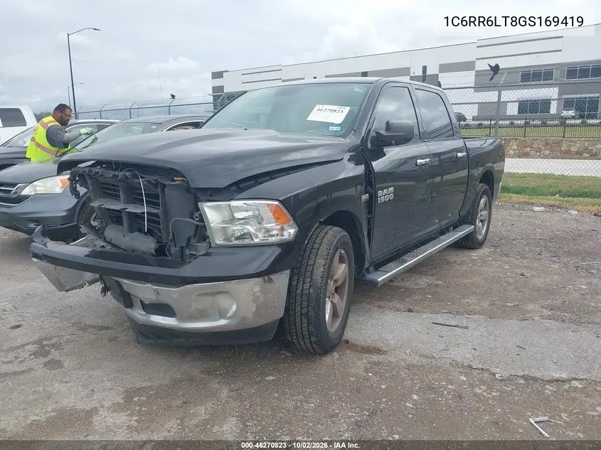 2016 RAM 1500 VIN 1C6RR6LT8GS169419 — фото 2