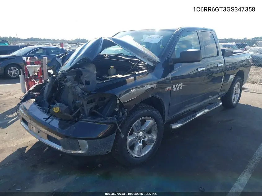 2016 RAM 1500 VIN 1C6RR6GT3GS347358 — фото 2