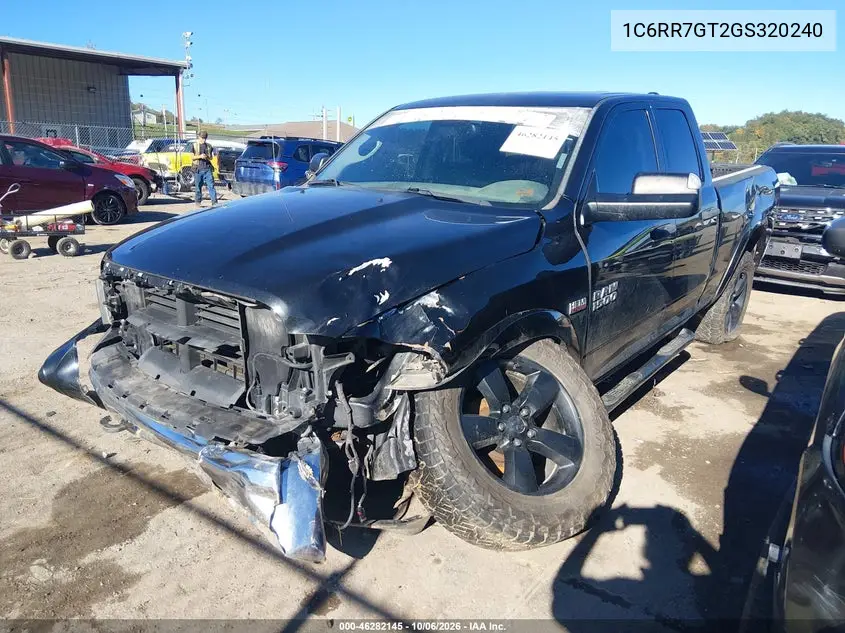 2016 RAM 1500 VIN 1C6RR7GT2GS320240 — фото 2