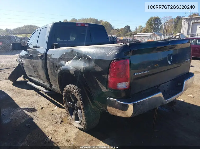 2016 RAM 1500 VIN 1C6RR7GT2GS320240 — фото 3