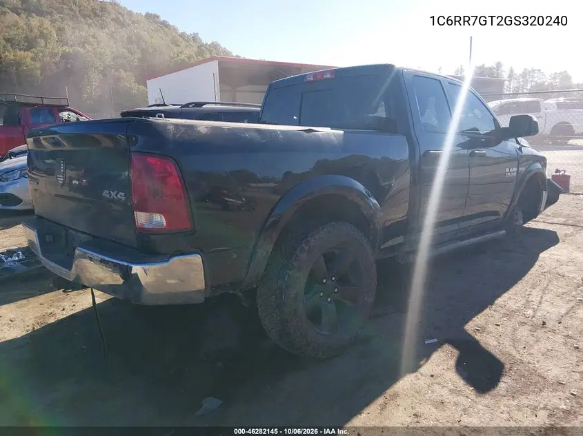 2016 RAM 1500 VIN 1C6RR7GT2GS320240 — фото 4