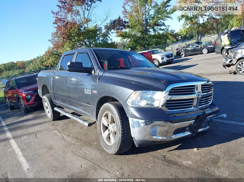 2016 RAM 1500 VIN 3C6RR7LT9GG181494 — фото 2
