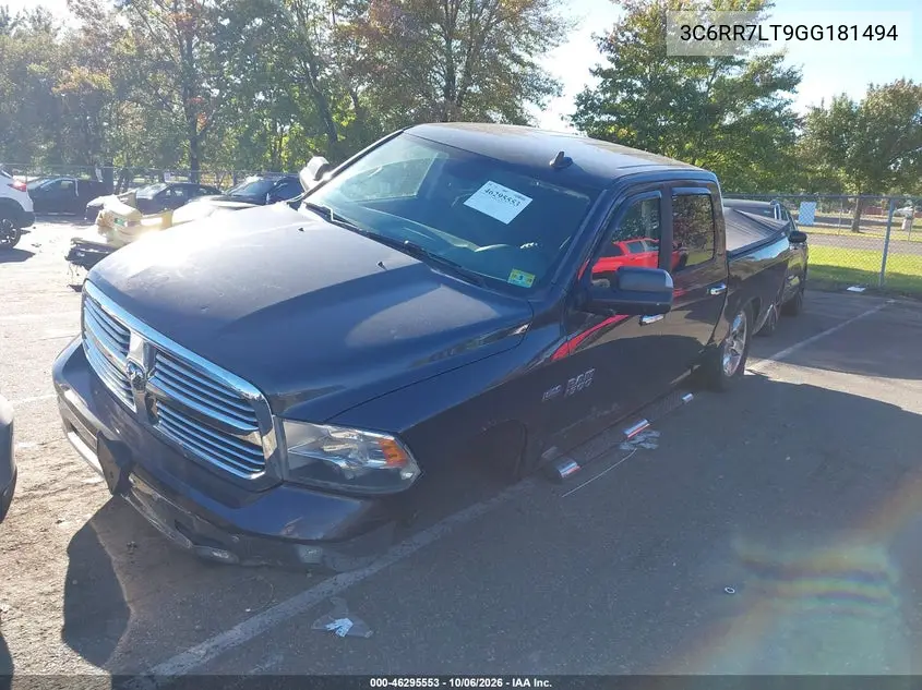 2016 RAM 1500 VIN 3C6RR7LT9GG181494 — фото 3