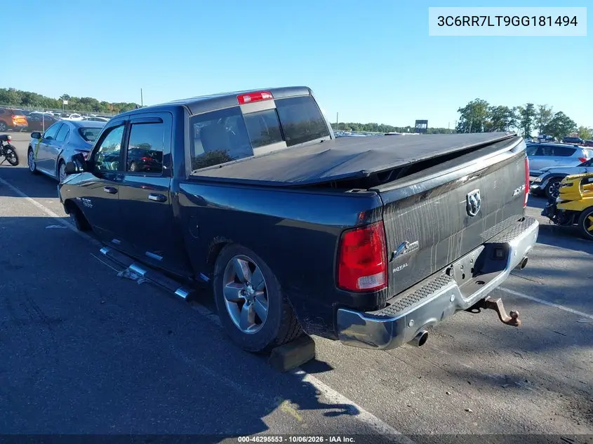 2016 RAM 1500 VIN 3C6RR7LT9GG181494 — фото 4