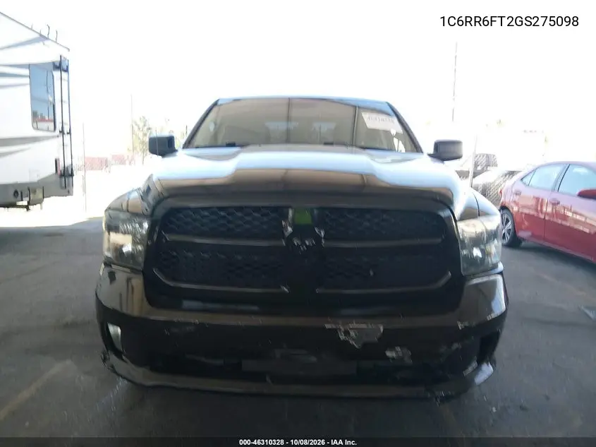 2016 RAM 1500 VIN 1C6RR6FT2GS275098 — фото 12