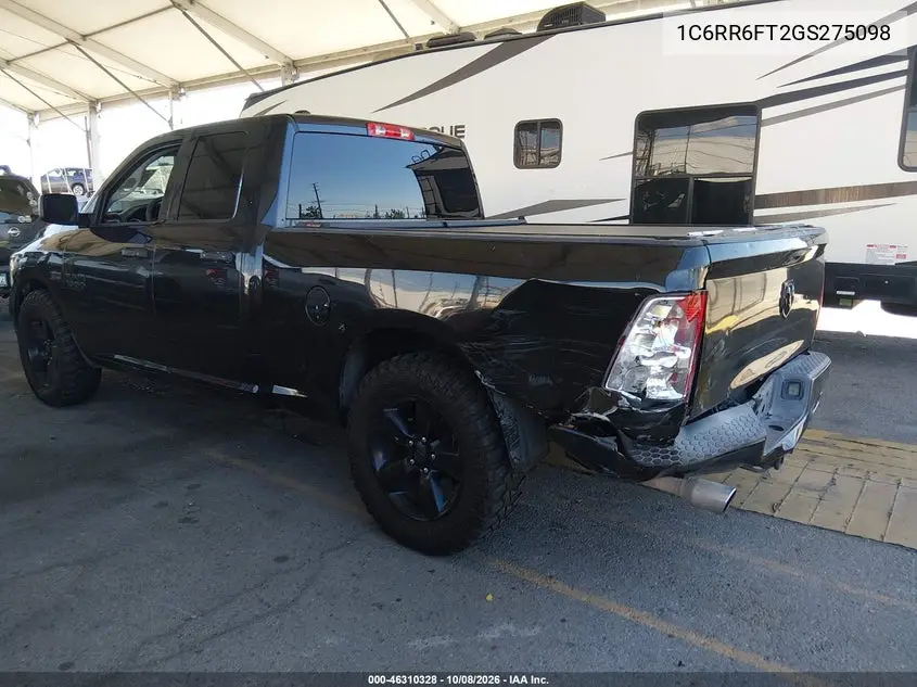 2016 RAM 1500 VIN 1C6RR6FT2GS275098 — фото 3