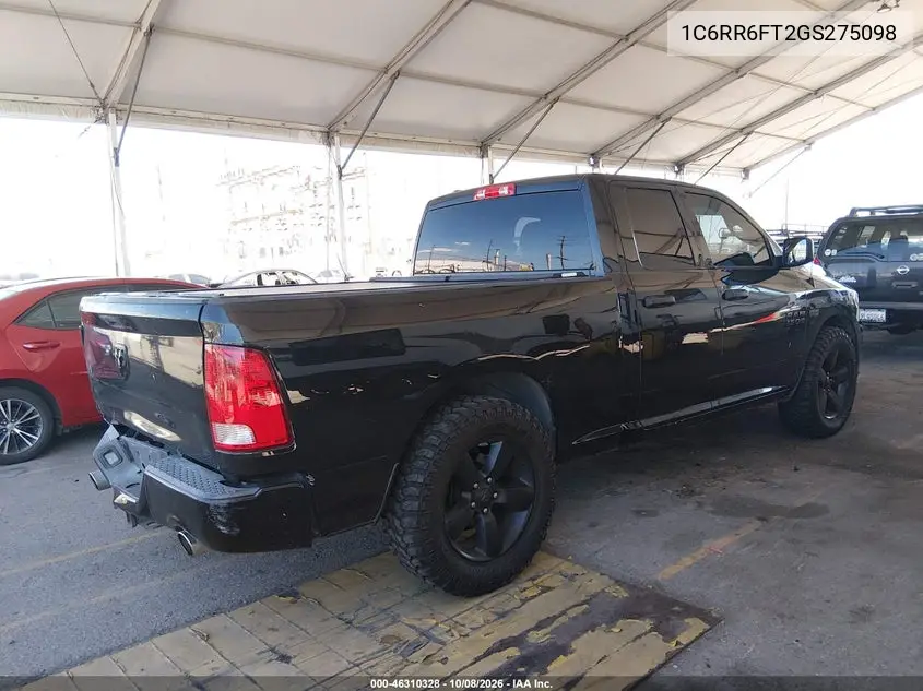 2016 RAM 1500 VIN 1C6RR6FT2GS275098 — фото 4