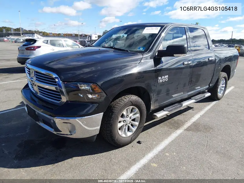 2016 RAM 1500 VIN 1C6RR7LG4GS105418 — фото 2