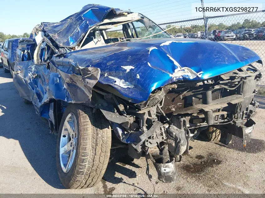RAM 1500 2016, VIN 1C6RR6KTXGS298277