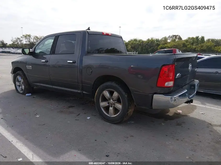 RAM 1500 2016, VIN 1C6RR7LG2GS409475