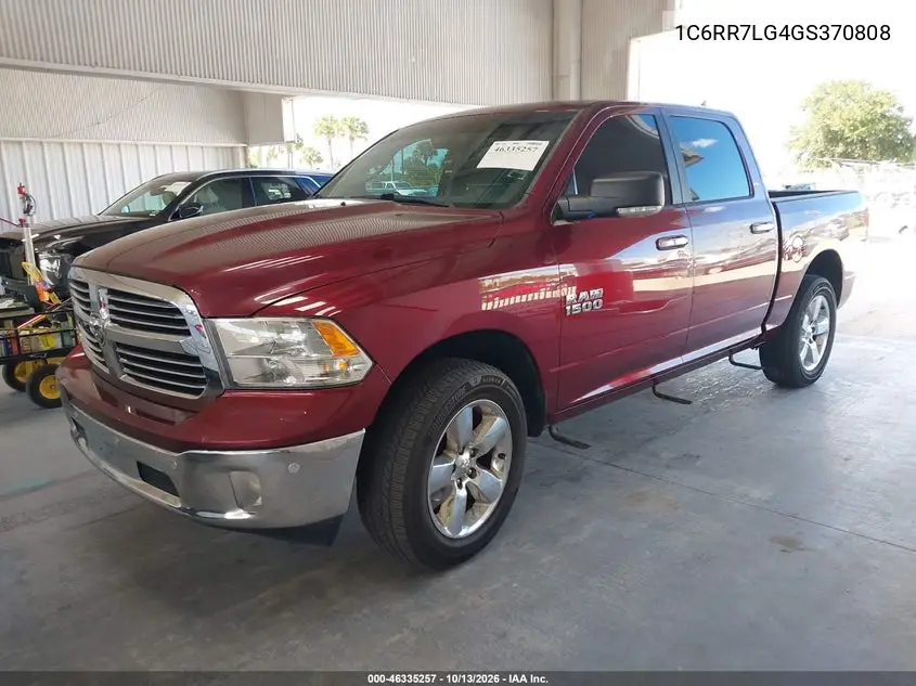 2016 RAM 1500 VIN 1C6RR7LG4GS370808 — фото 2