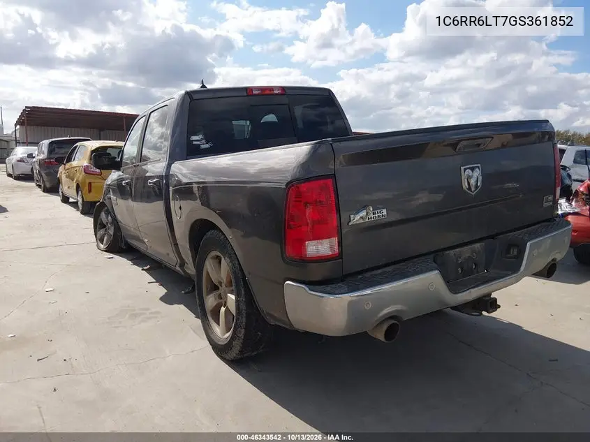 2016 RAM 1500 VIN 1C6RR6LT7GS361852 — фото 3