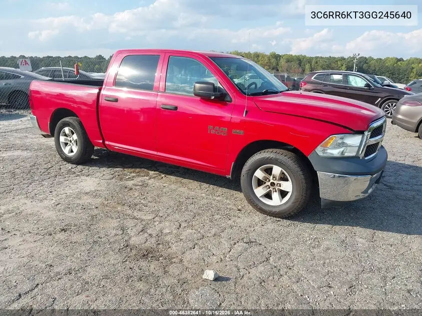RAM 1500 2016, VIN 3C6RR6KT3GG245640
