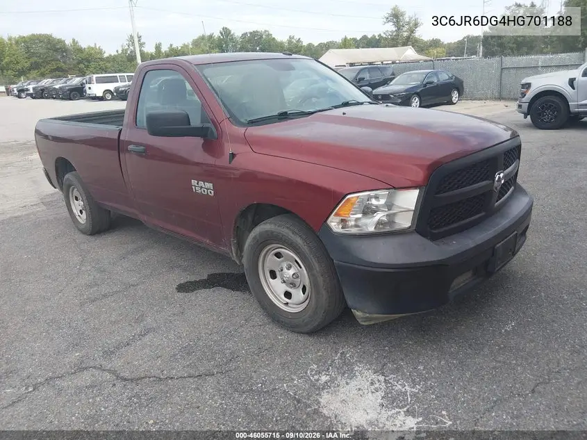 RAM 1500 2017, VIN 3C6JR6DG4HG701188