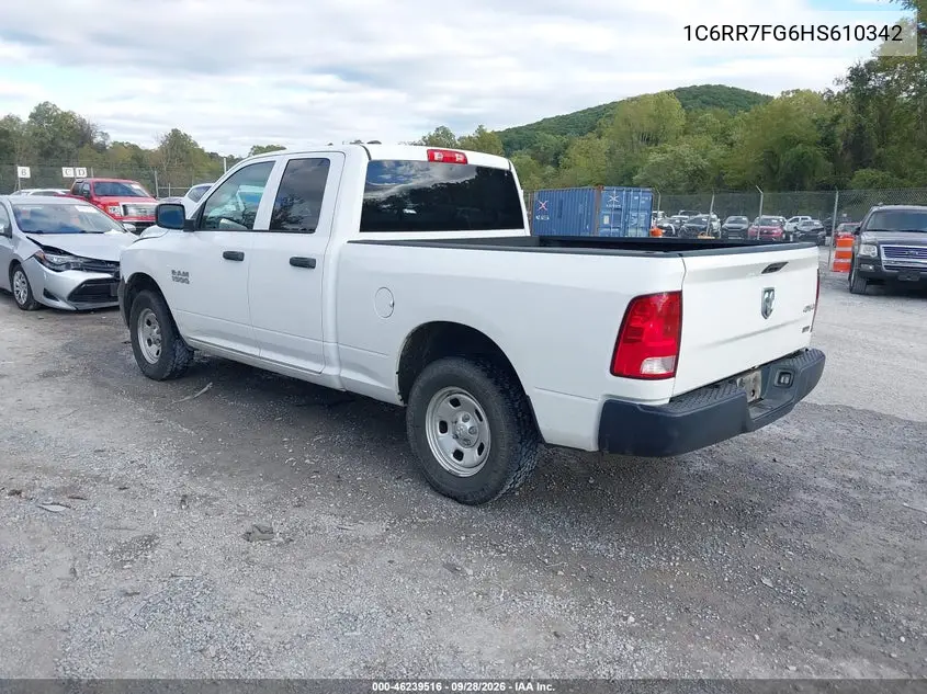 2017 RAM 1500 VIN 1C6RR7FG6HS610342 — фото 3