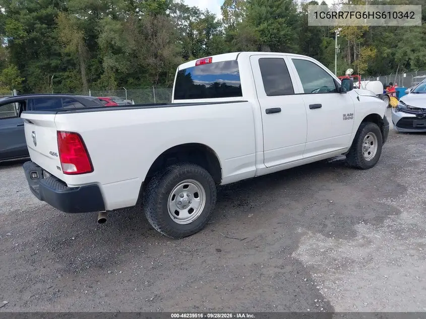 2017 RAM 1500 VIN 1C6RR7FG6HS610342 — фото 4