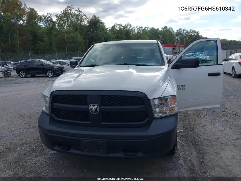 2017 RAM 1500 VIN 1C6RR7FG6HS610342 — фото 6