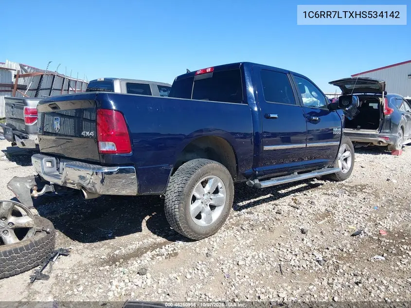 2017 RAM 1500 VIN 1C6RR7LTXHS534142 — фото 4