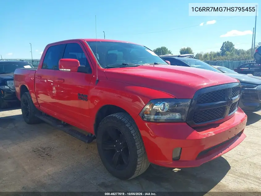 RAM 1500 2017, VIN 1C6RR7MG7HS795455
