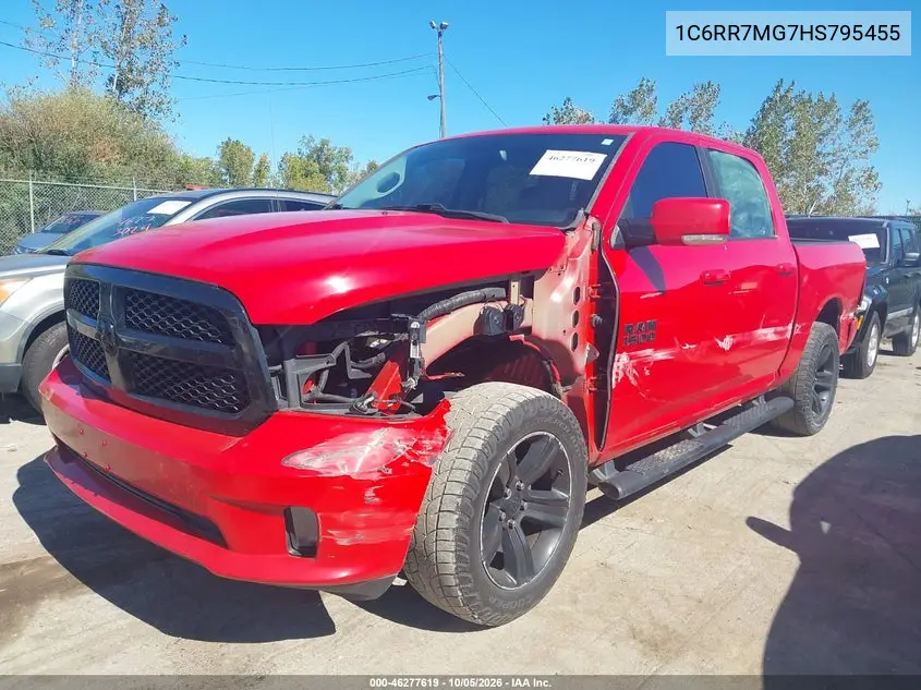 2017 RAM 1500 VIN 1C6RR7MG7HS795455 — фото 2
