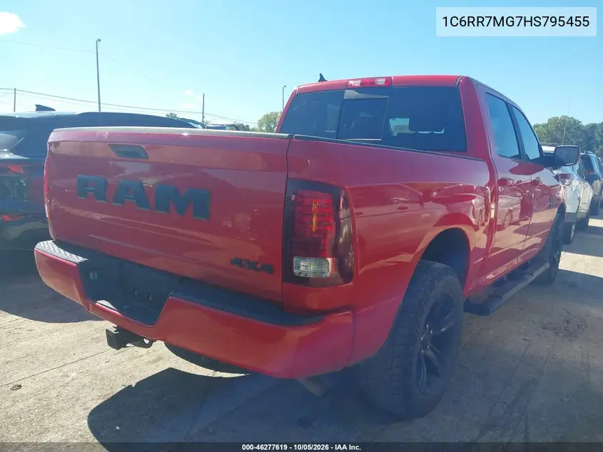 2017 RAM 1500 VIN 1C6RR7MG7HS795455 — фото 4
