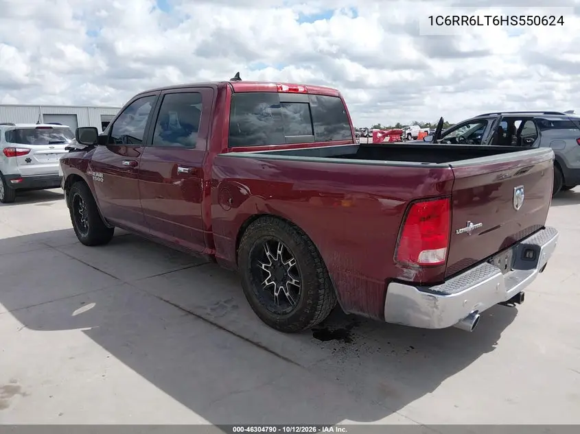 2017 RAM 1500 VIN 1C6RR6LT6HS550624 — фото 3