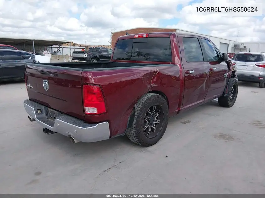 2017 RAM 1500 VIN 1C6RR6LT6HS550624 — фото 4