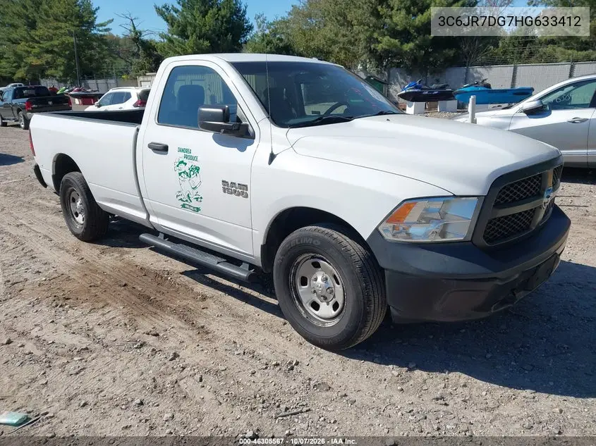 RAM 1500 2017, VIN 3C6JR7DG7HG633412