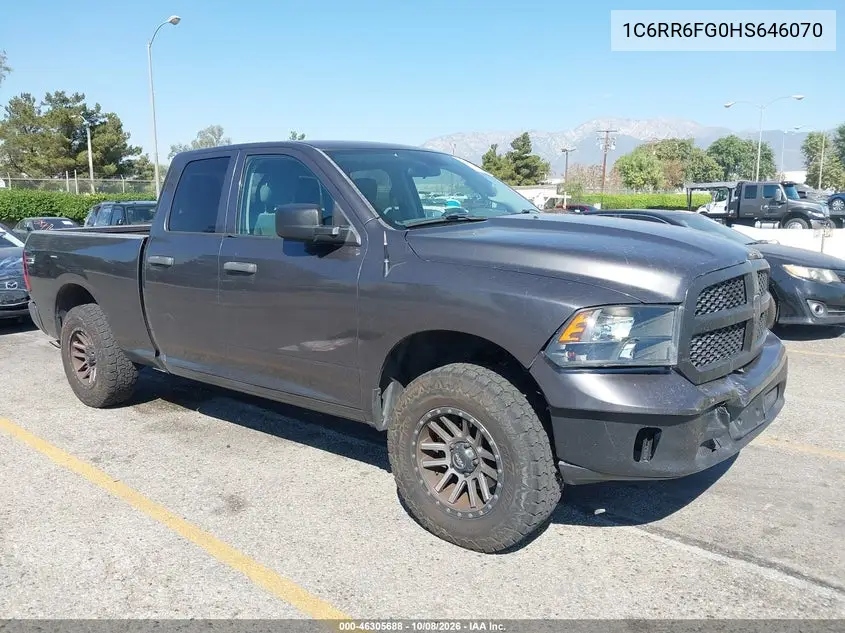 RAM 1500 2017, VIN 1C6RR6FG0HS646070