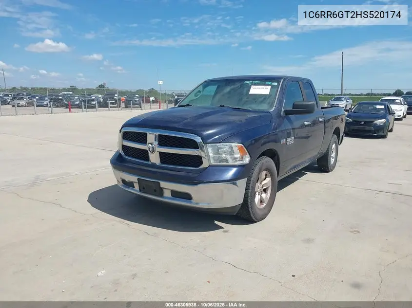 2017 RAM 1500 VIN 1C6RR6GT2HS520174 — фото 2