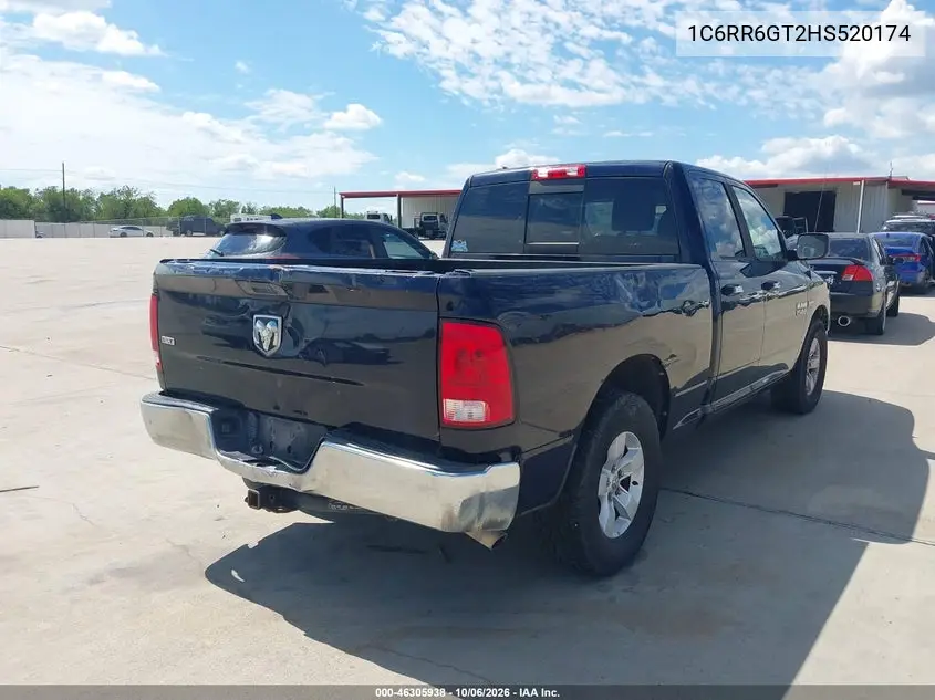 2017 RAM 1500 VIN 1C6RR6GT2HS520174 — фото 4