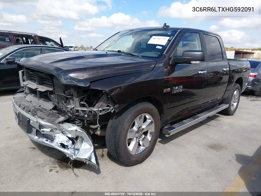 2017 RAM 1500 VIN 3C6RR6LTXHG592091 — фото 2