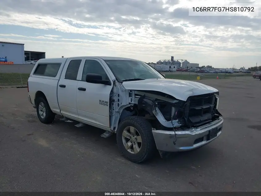 RAM 1500 2017, VIN 1C6RR7FG7HS810792