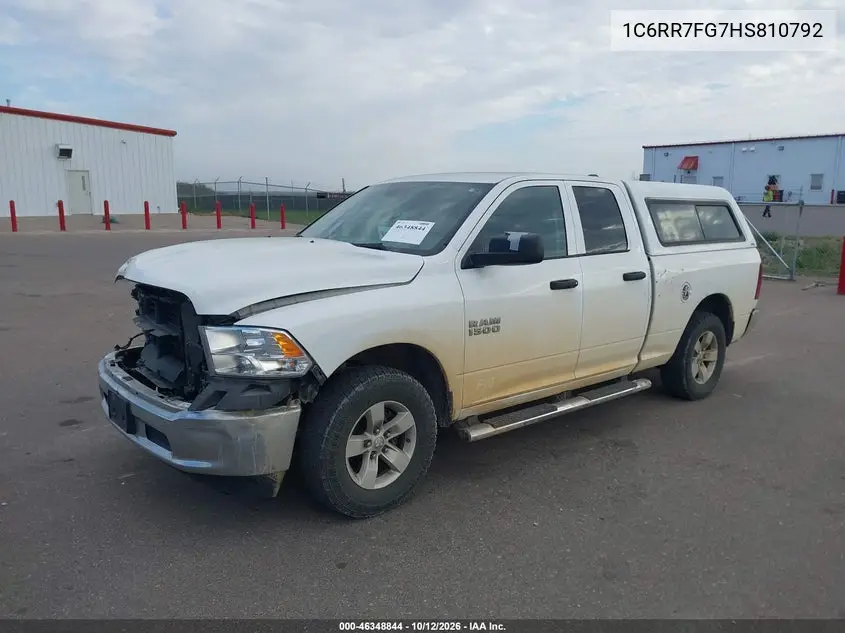 2017 RAM 1500 VIN 1C6RR7FG7HS810792 — фото 2