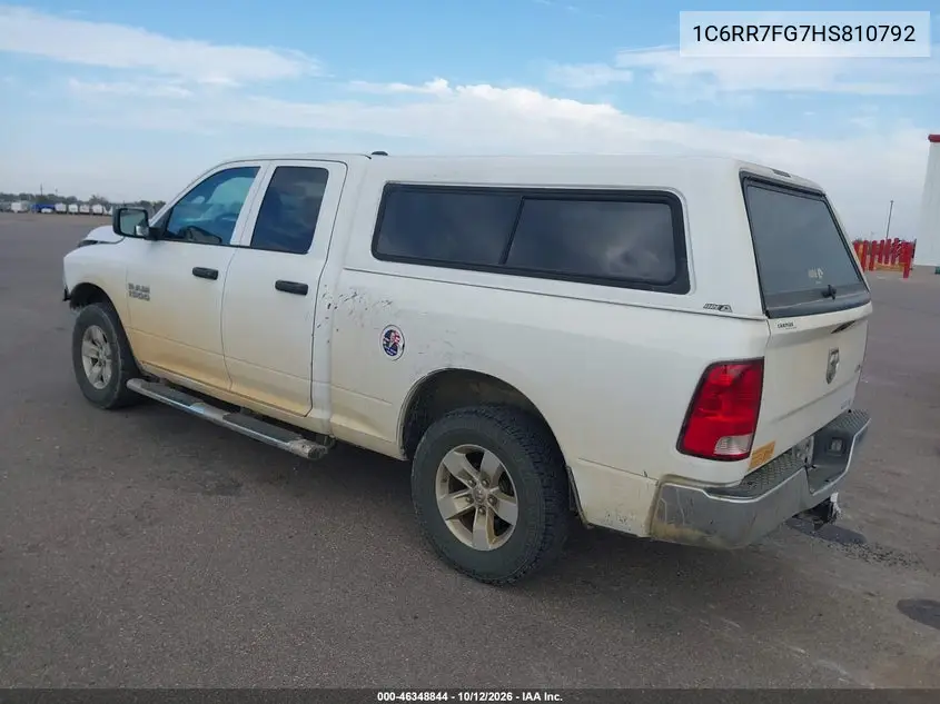 2017 RAM 1500 VIN 1C6RR7FG7HS810792 — фото 3