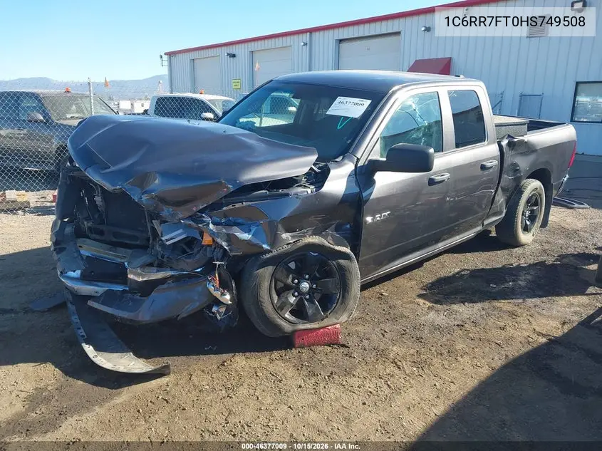 2017 RAM 1500 VIN 1C6RR7FT0HS749508 — фото 2