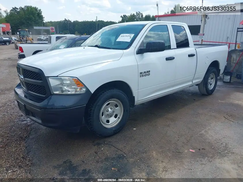 2018 RAM 1500 VIN 1C6RR6FG6JS330355 — фото 2