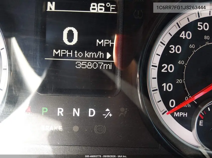 2018 RAM 1500 VIN 1C6RR7FG1JS263444 — фото 20