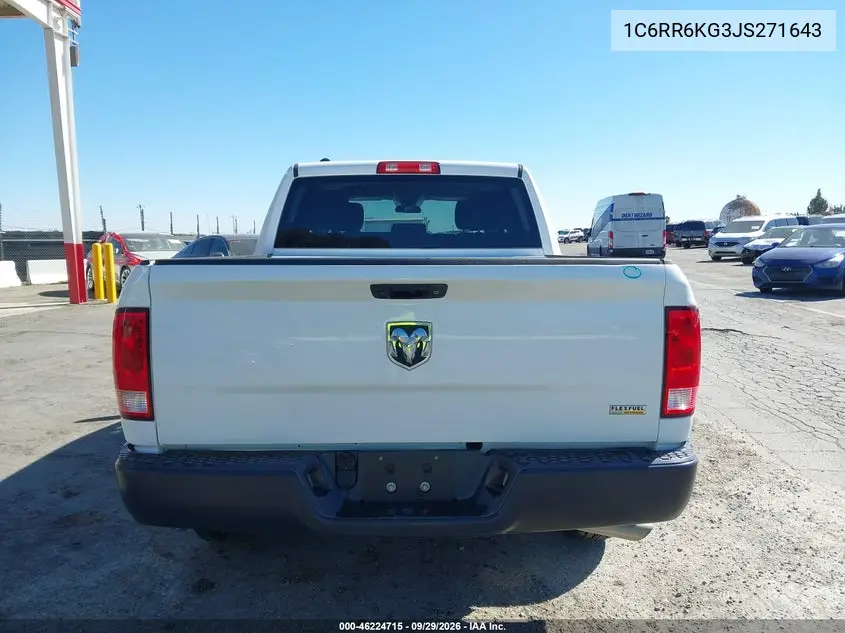 2018 RAM 1500 VIN 1C6RR6KG3JS271643 — фото 16