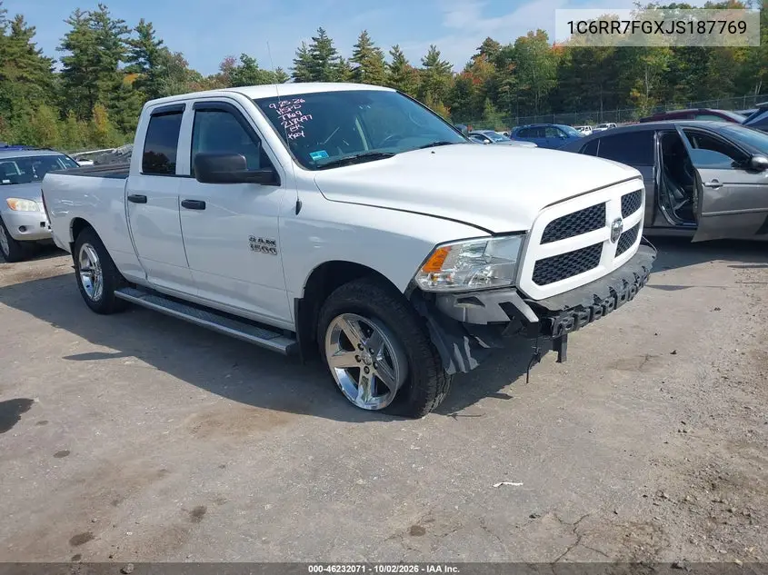 RAM 1500 2018, VIN 1C6RR7FGXJS187769