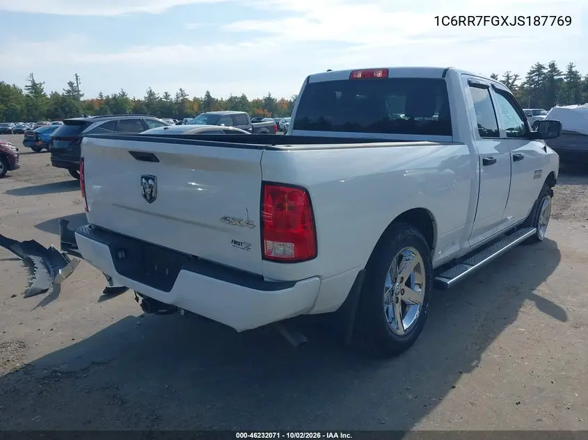 2018 RAM 1500 VIN 1C6RR7FGXJS187769 — фото 4