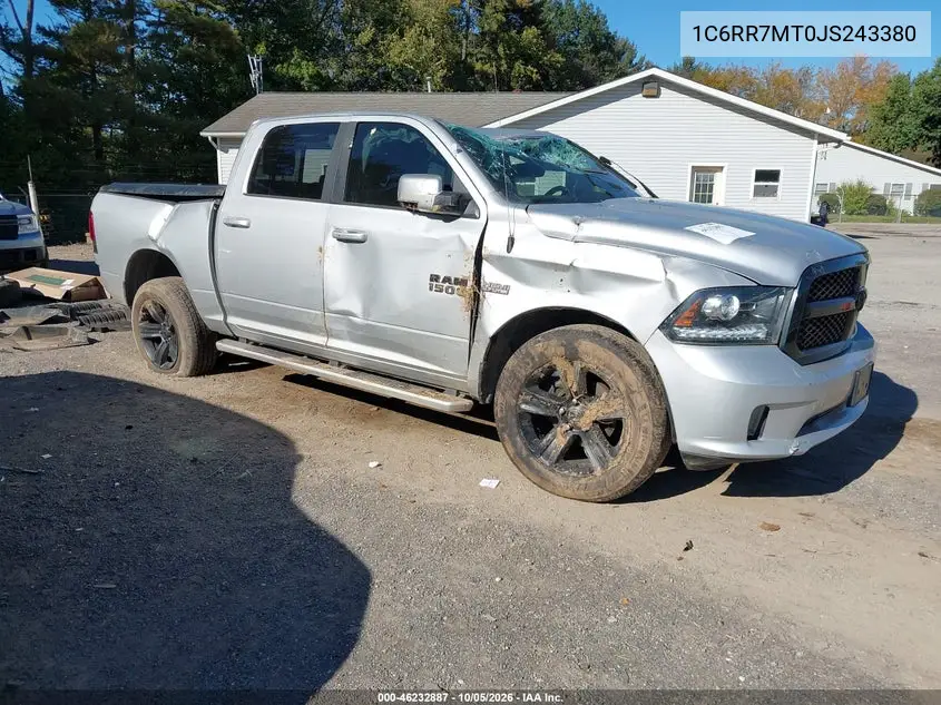 RAM 1500 2018, VIN 1C6RR7MT0JS243380
