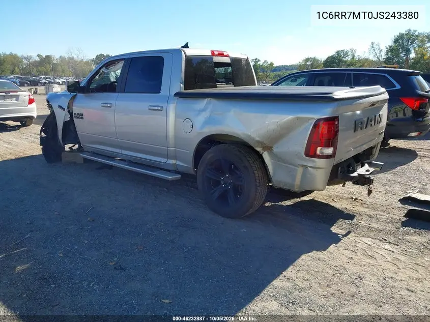 2018 RAM 1500 VIN 1C6RR7MT0JS243380 — фото 3