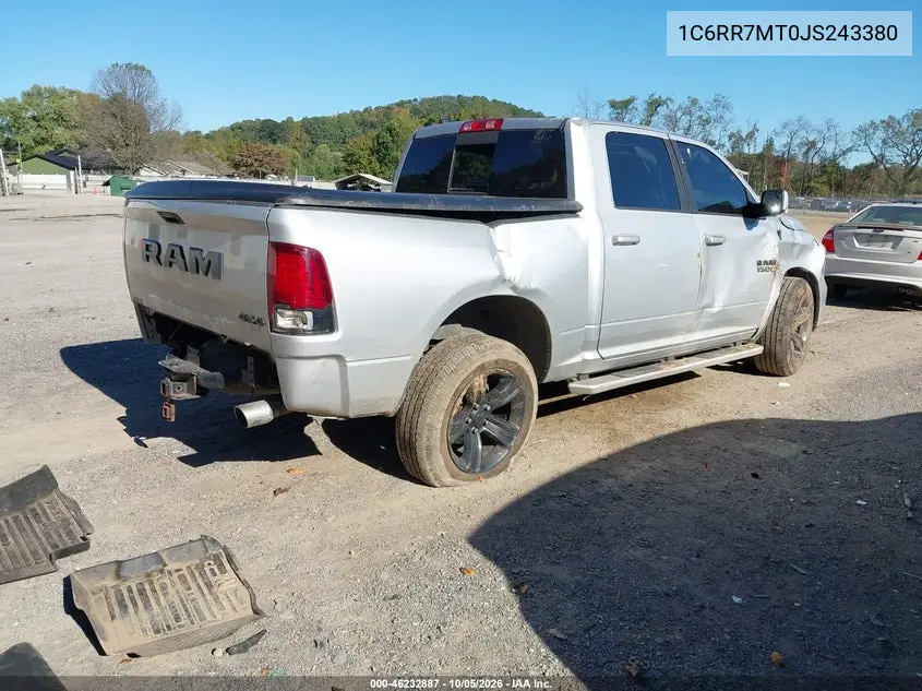 2018 RAM 1500 VIN 1C6RR7MT0JS243380 — фото 4