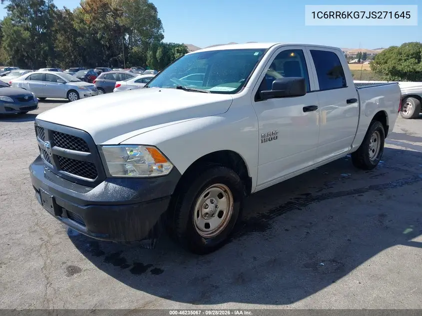 2018 RAM 1500 VIN 1C6RR6KG7JS271645 — фото 2